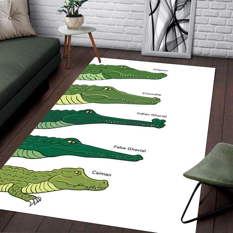 Alligators And Crocodiles Rectangle Limited Edition Rug 6 Alligators And Crocodiles Rectangle Limited Edition Rug