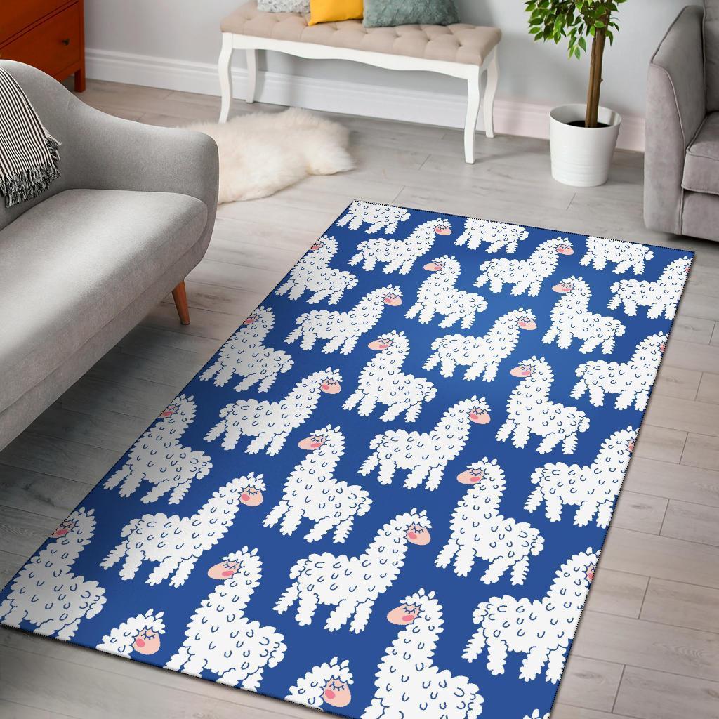 Alpaca Print Pattern Area Limited Edition Rug 4 Alpaca Print Pattern Area Limited Edition Rug