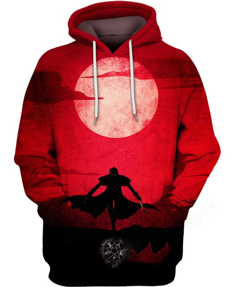 Alucard The Dracula Hoodie 3D 4 Alucard The Dracula Hoodie 3D