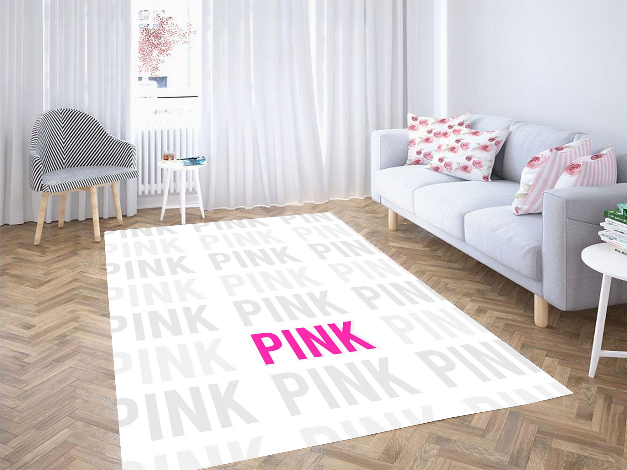 Always Pink Nation Faded Carpet Rug 4 Always Pink Nation Faded Carpet Rug