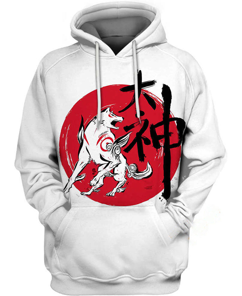 Amaterasu From Okami Hoodie 3D 10 Amaterasu From Okami Hoodie 3D