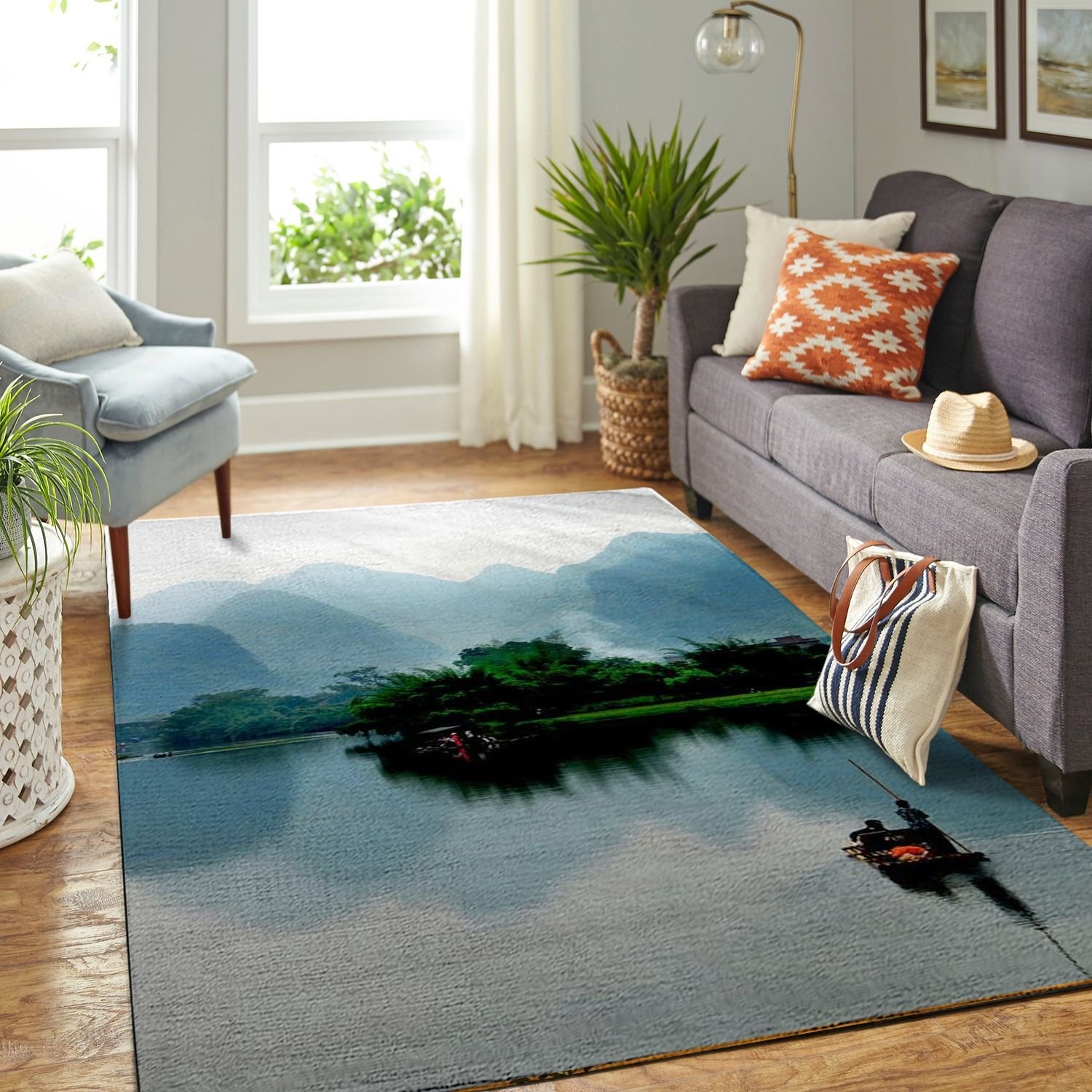 Amazon Amazing Landscape In Vietnam Living Room Area Rug