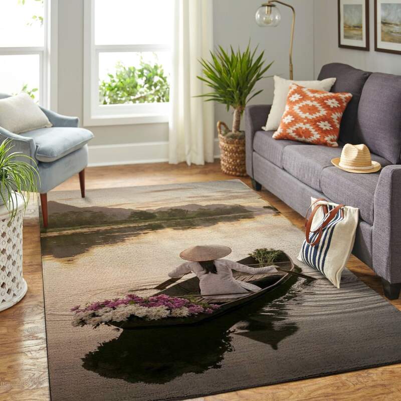 Amazon Amazing Landscape In Vietnam Living Room Area Rug