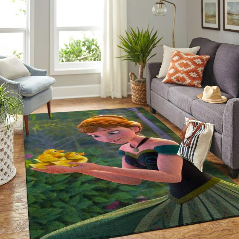Amazon Anna Frozen Living Room Area Rug