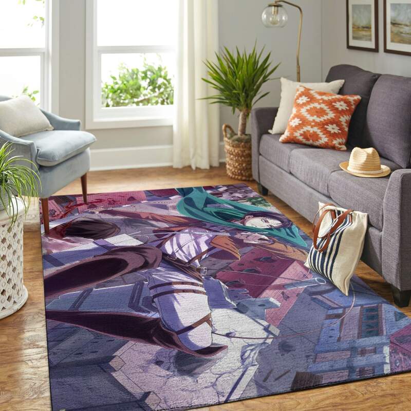 Amazon Aot-attack On Titan Living Room Area Rug