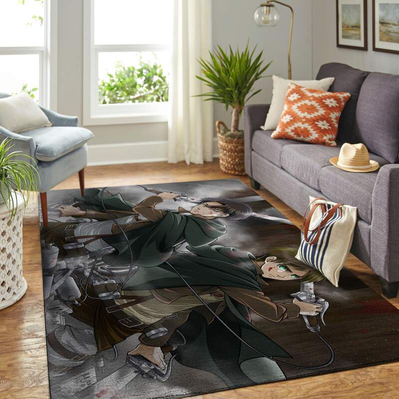 Amazon Aot-attack On Titan Living Room Area Rug