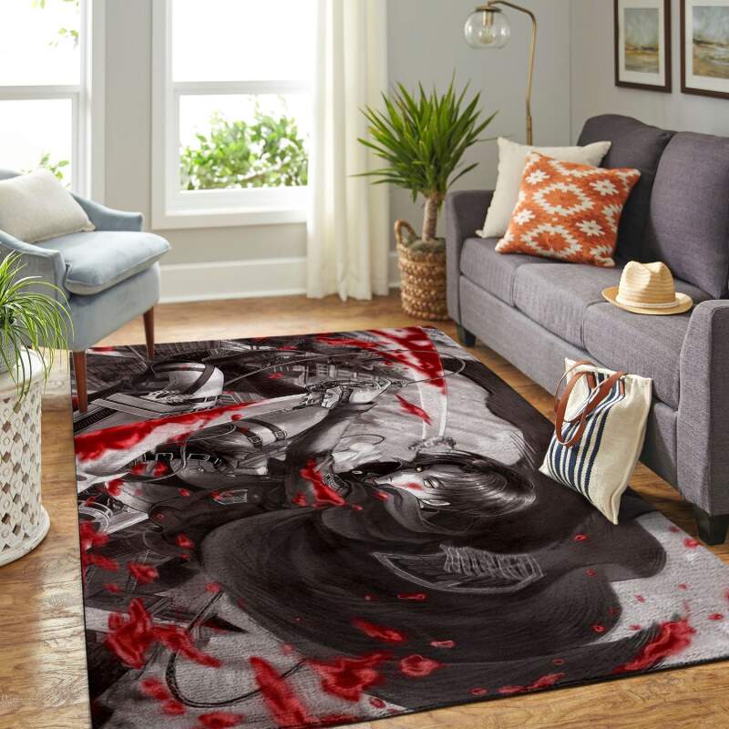 Amazon Aot-attack On Titan Living Room Area Rug