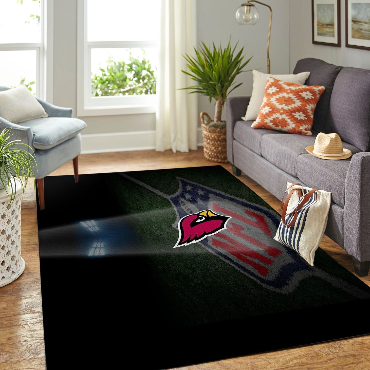 Amazon Arizona Cardinals Living Room Area Rug