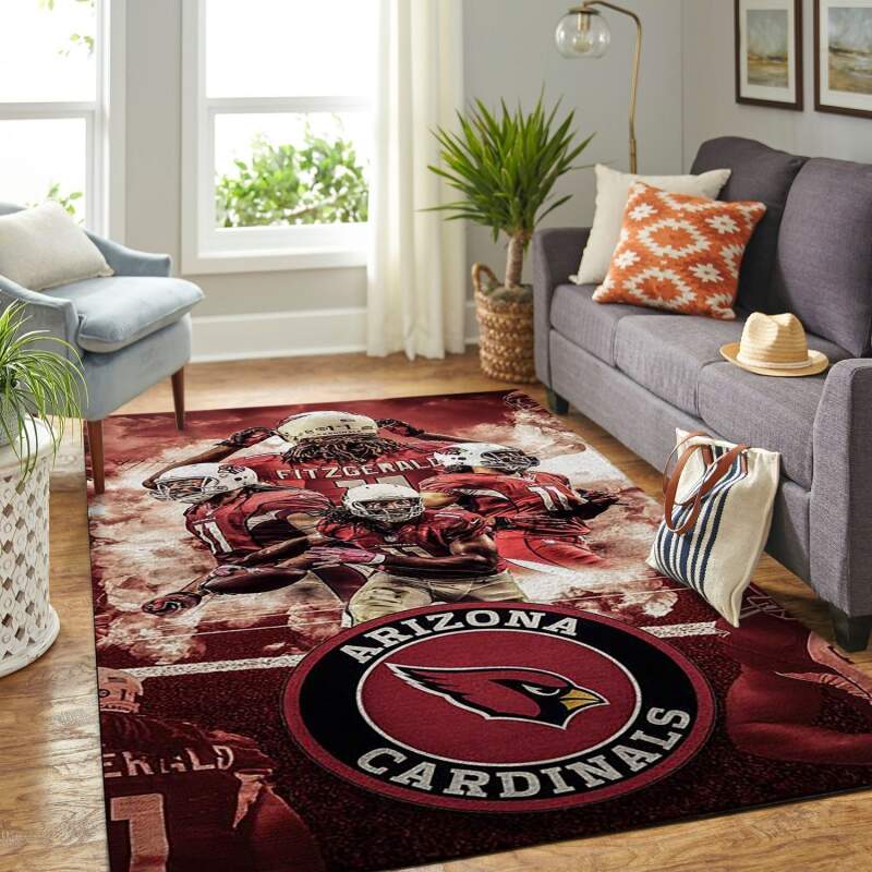 Amazon Arizona Cardinals Living Room Area Rug