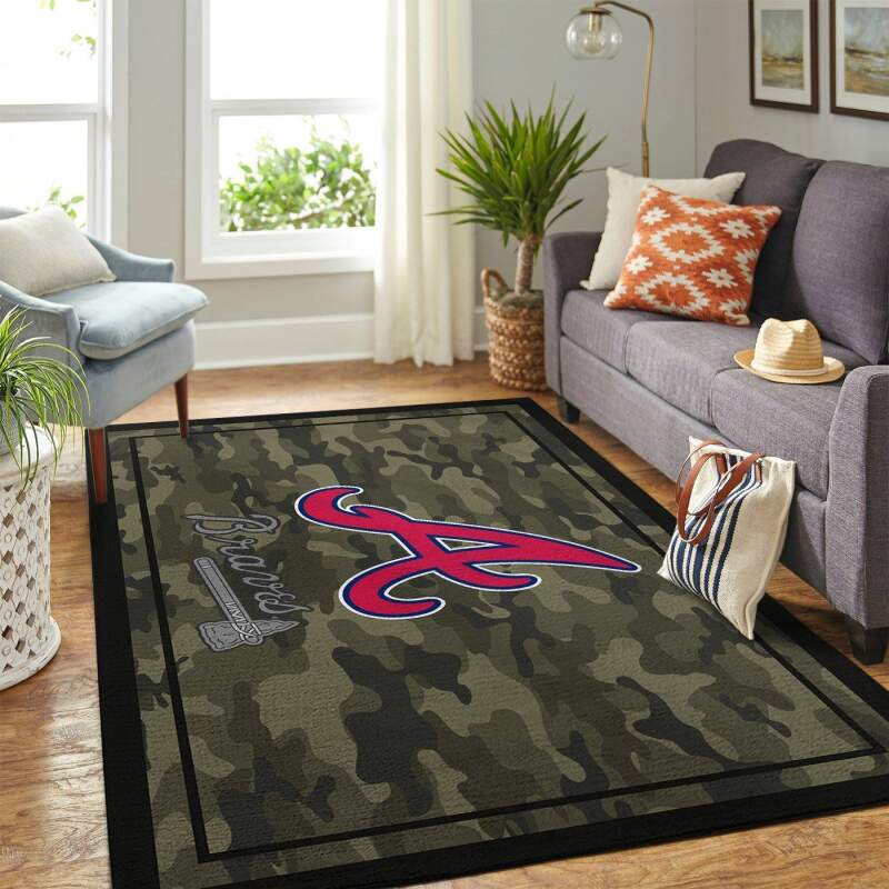 Amazon Atlanta Braves Living Room Area Rug