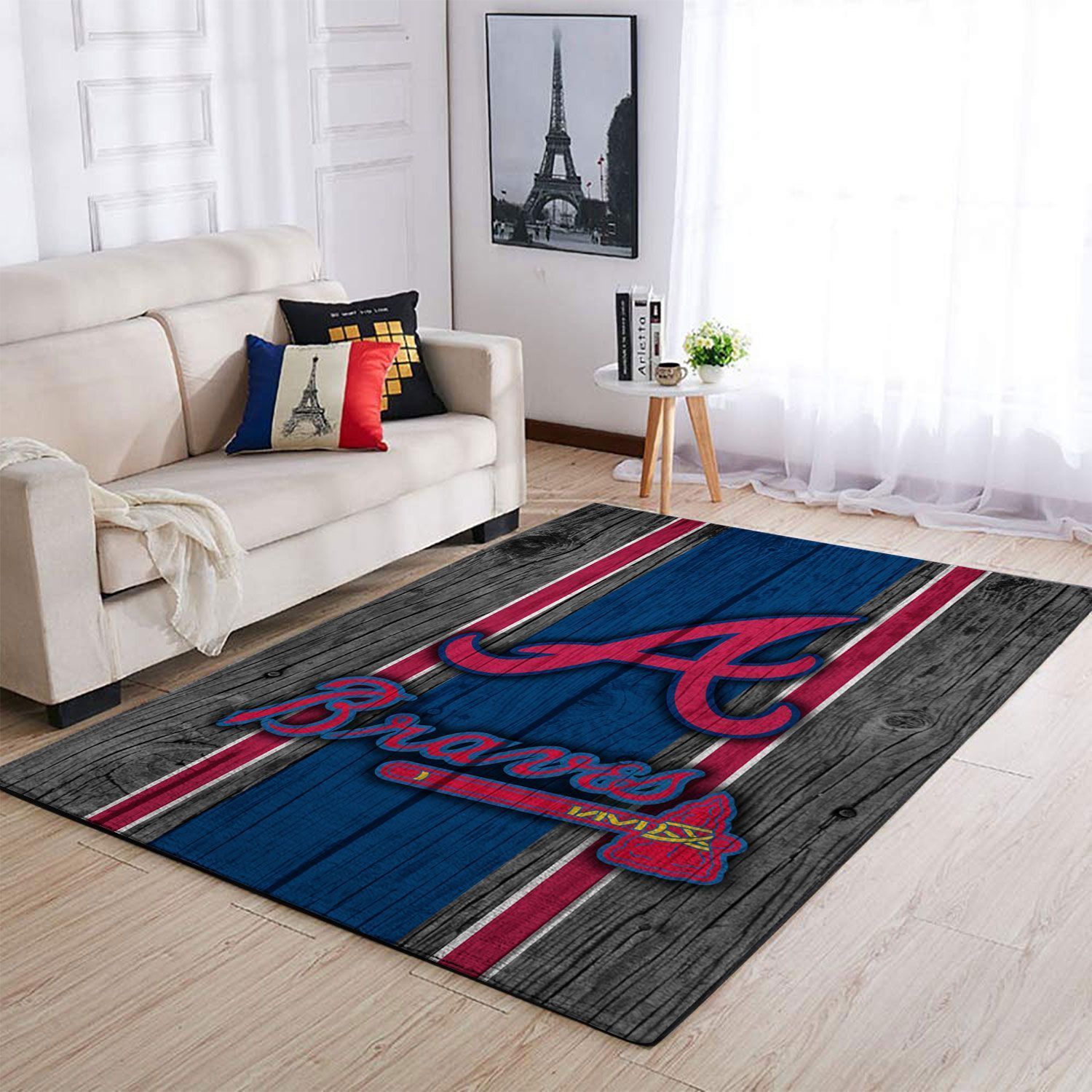 Amazon Atlanta Braves Living Room Area Rug