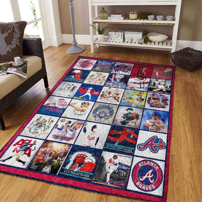 Amazon Atlanta Braves Living Room Area Rug