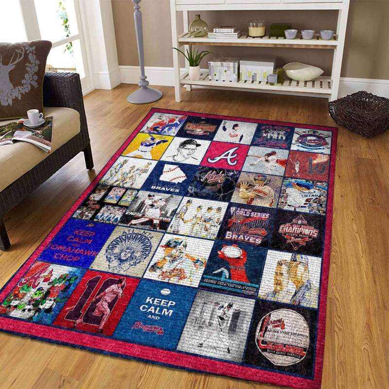 Amazon Atlanta Braves Living Room Area Rug