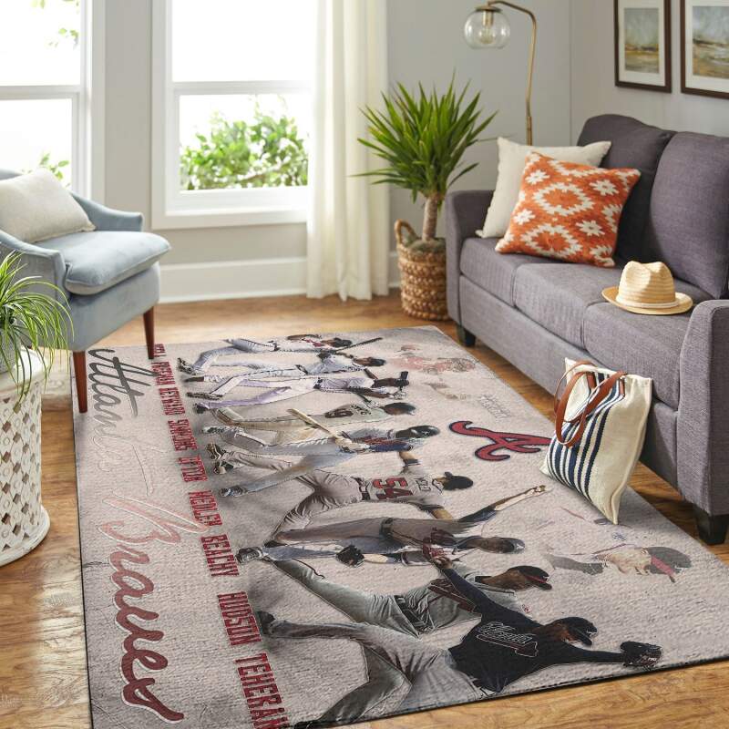 Amazon Atlanta Braves Living Room Area Rug