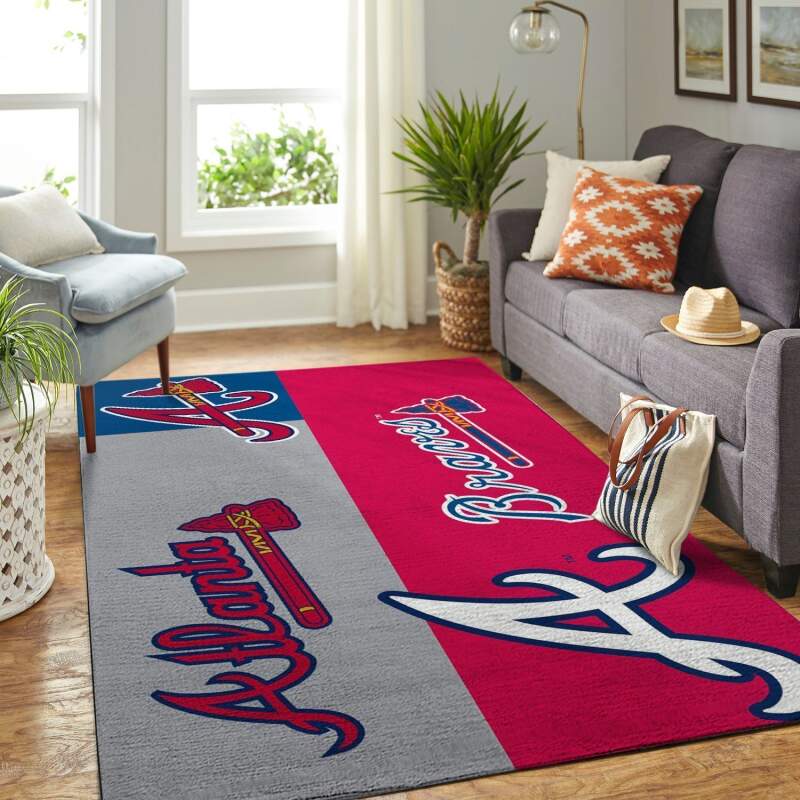 Amazon Atlanta Braves Living Room Area Rug