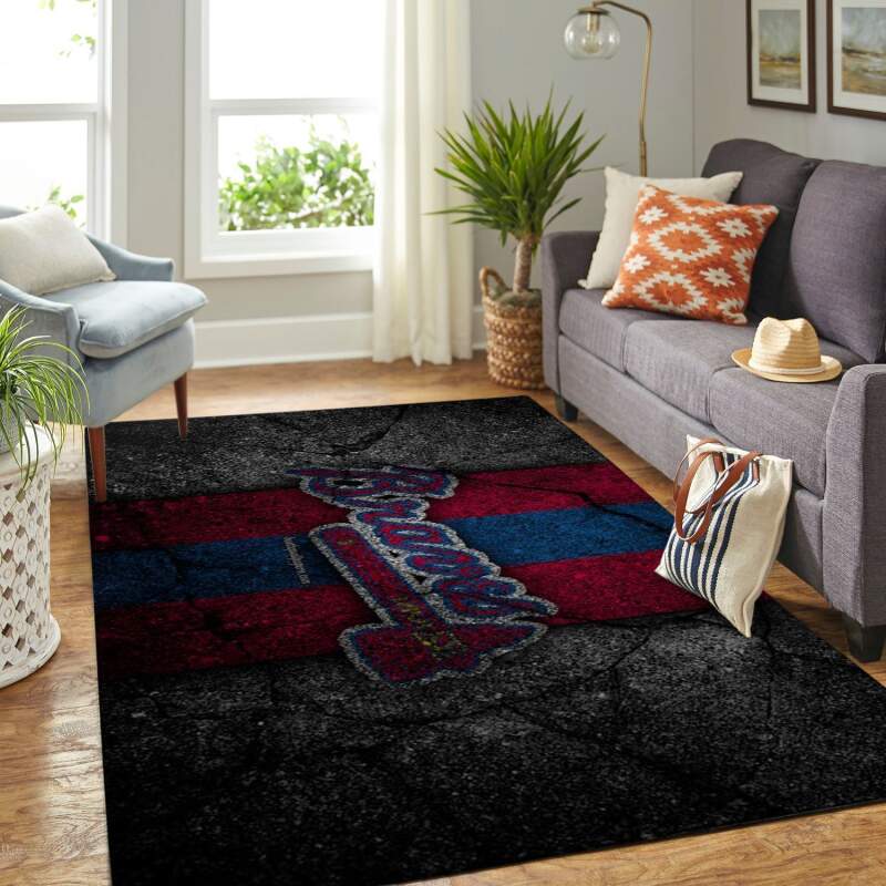 Amazon Atlanta Braves Living Room Area Rug