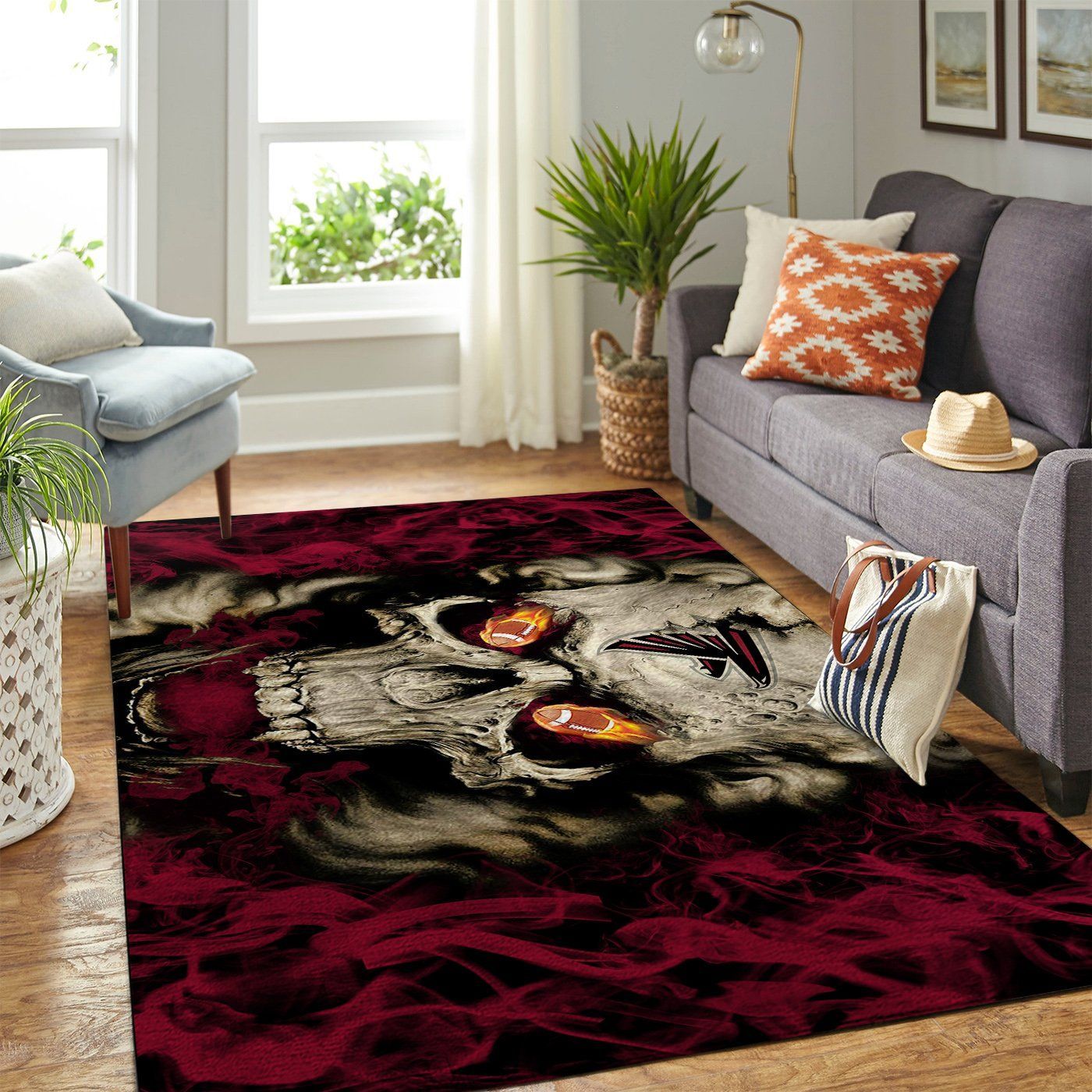 Amazon Atlanta Falcons Living Room Area Rug