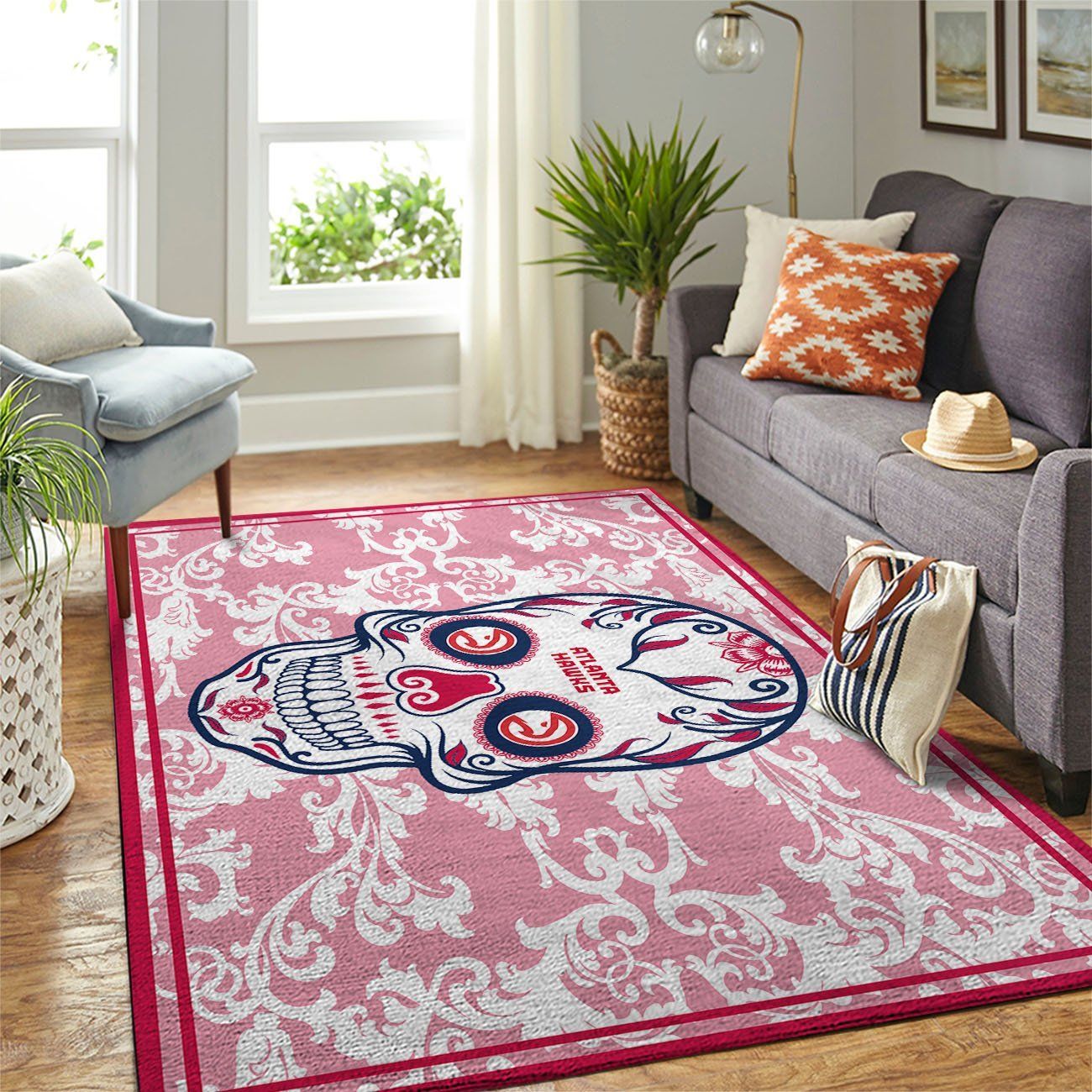 Amazon Atlanta Hawks Living Room Area Rug