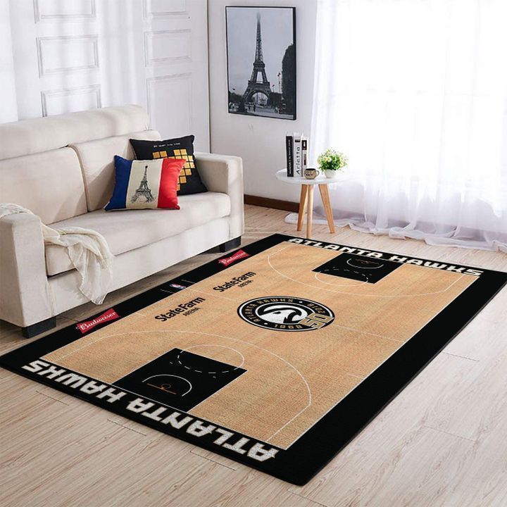 Amazon Atlanta Hawks Living Room Area Rug