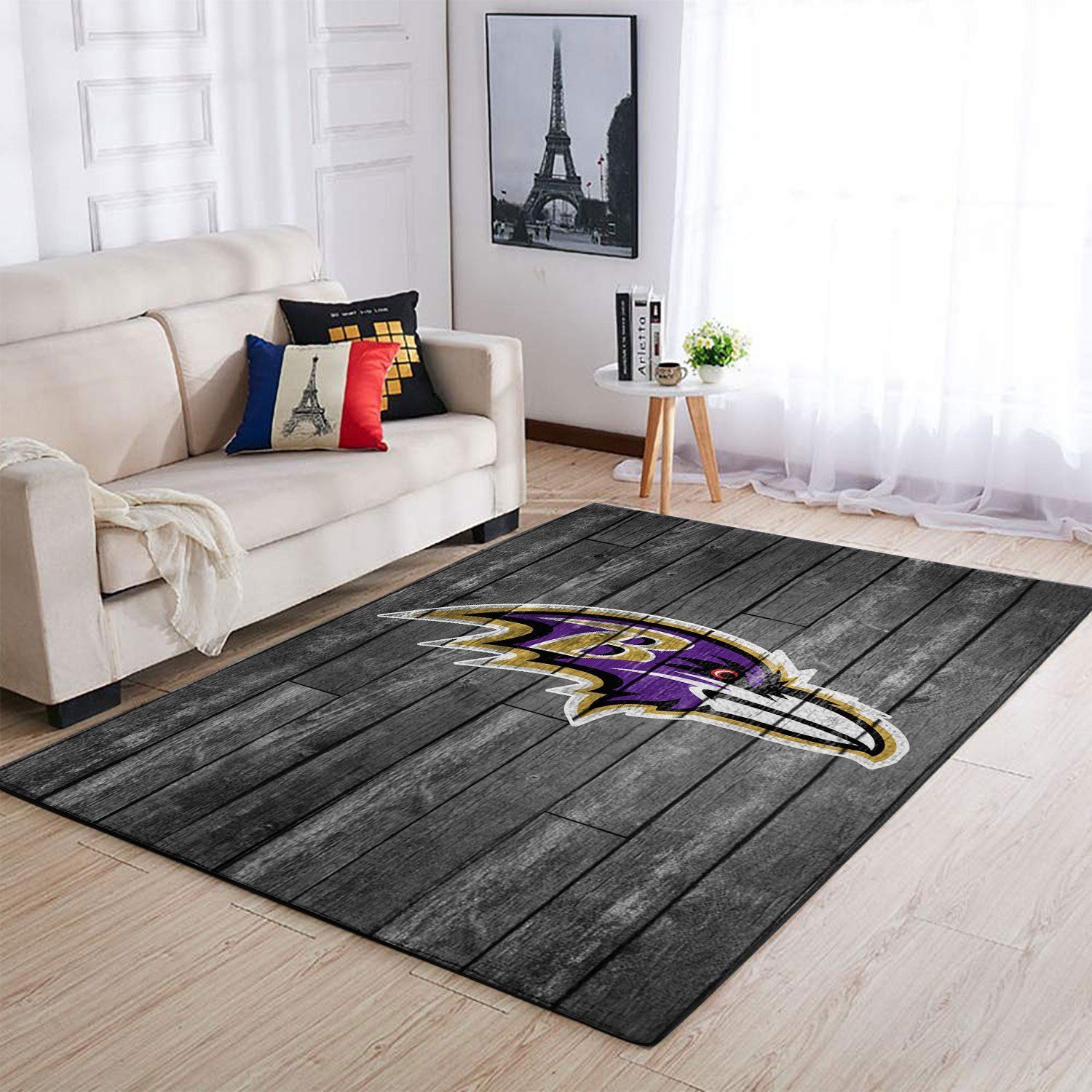 Amazon Baltimore Ravens Living Room Area Rug