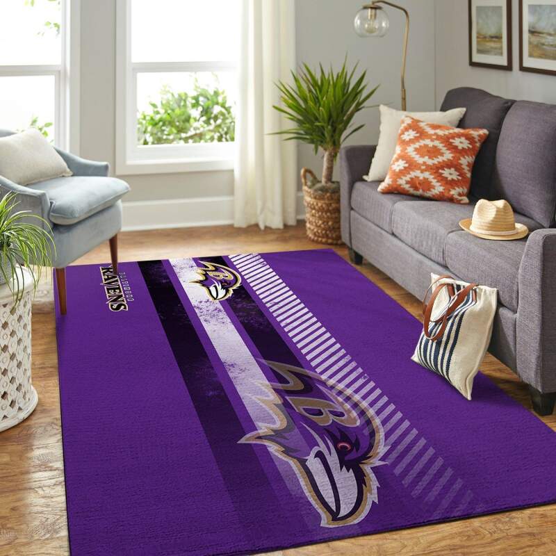Amazon Baltimore Ravens Living Room Area Rug
