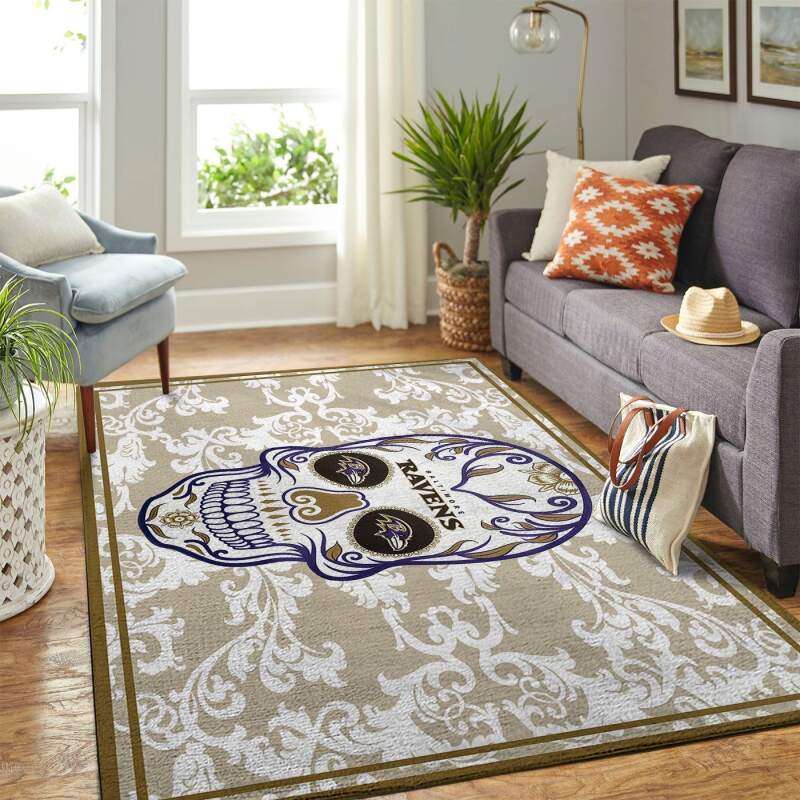 Amazon Baltimore Ravens Living Room Area Rug