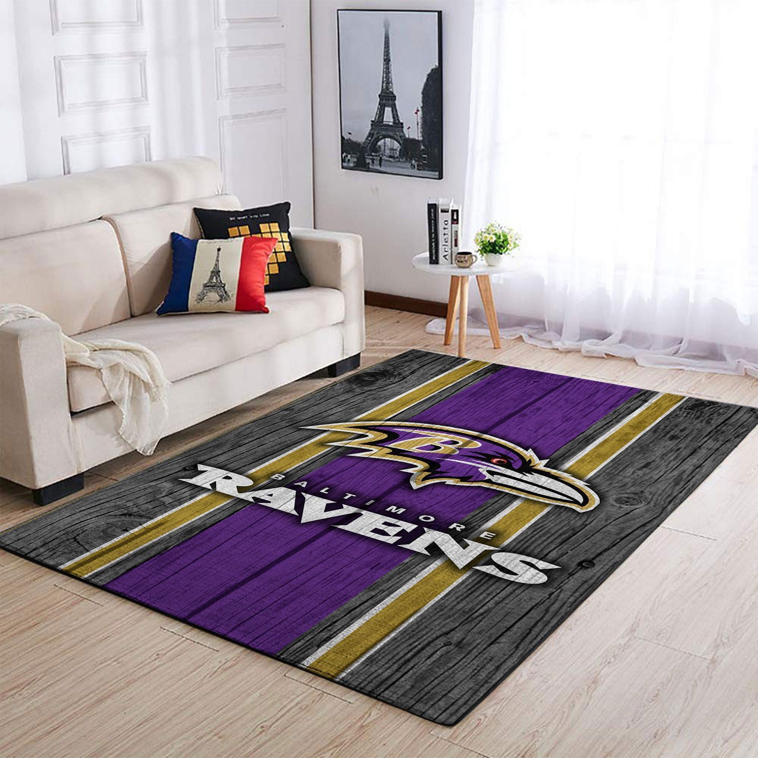 Amazon Baltimore Ravens Living Room Area Rug