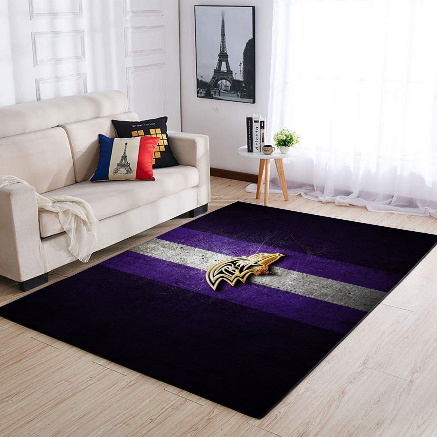 Amazon Baltimore Ravens Living Room Area Rug