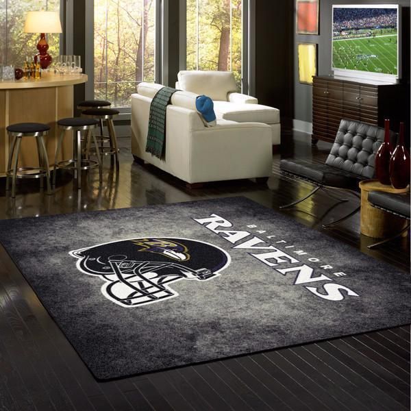 Amazon Baltimore Ravens Living Room Area Rug