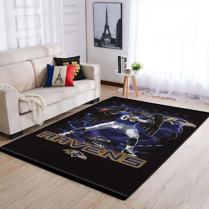 Amazon Baltimore Ravens Living Room Area Rug