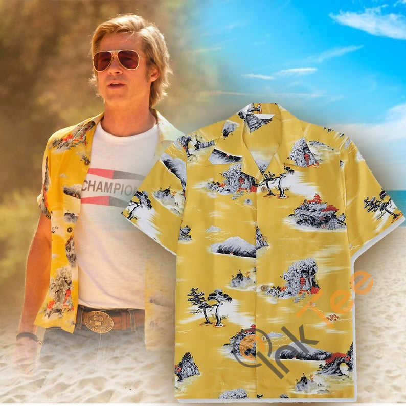 Brad Pitt’s Cliff Booth Once Upon A Time In Hollywood Hawaiian shirts