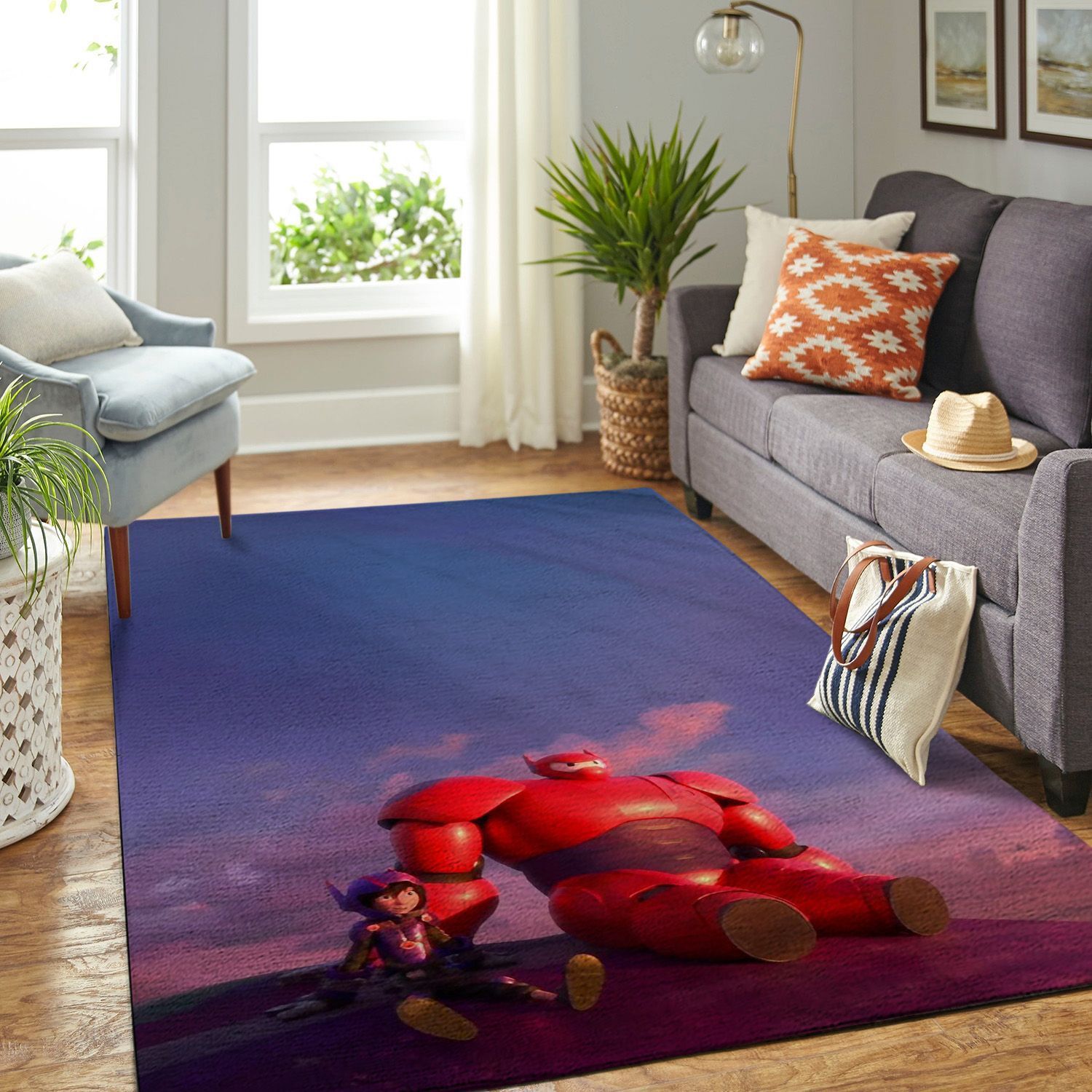 Amazon Big Hero-bay Max Living Room Area Rug