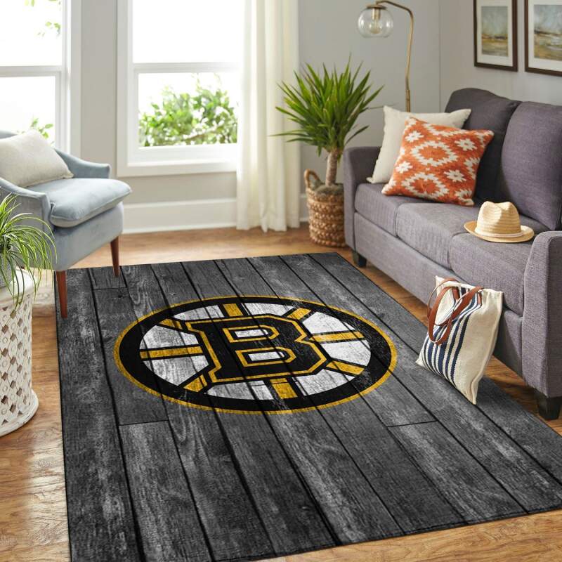 Amazon Boston Bruins Living Room Area Rug