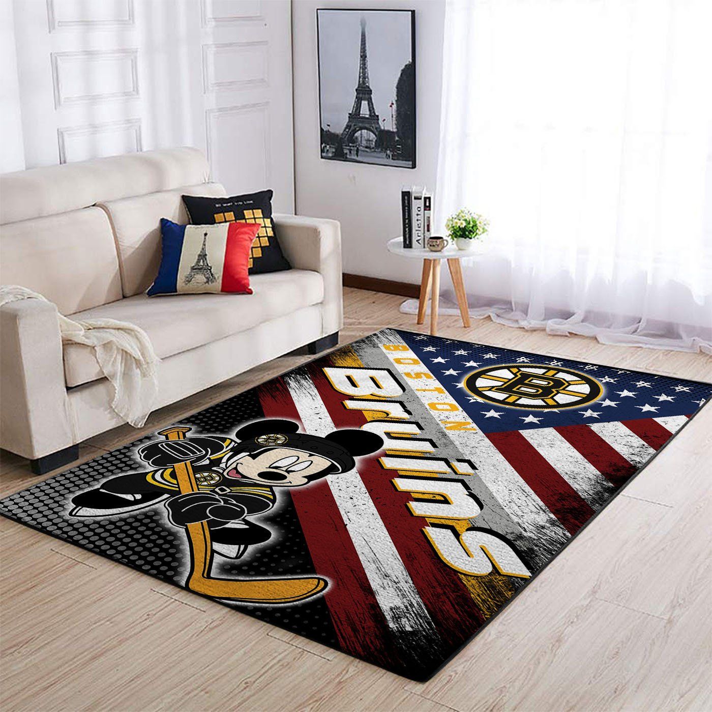 Amazon Boston Bruins Living Room Area Rug