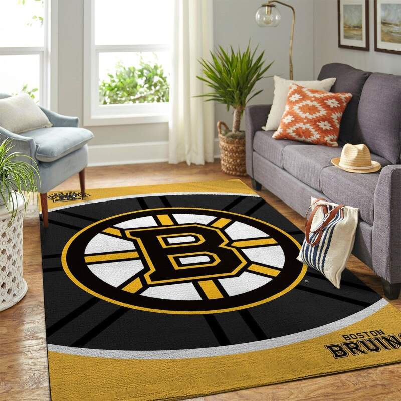 Amazon Boston Bruins Living Room Area Rug