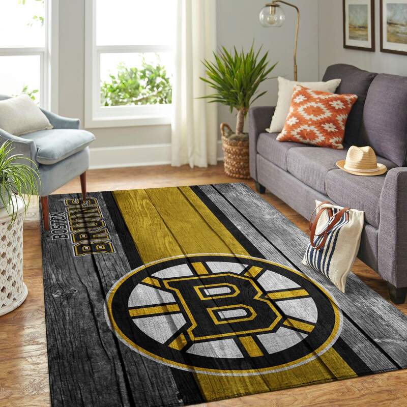 Amazon Boston Bruins Living Room Area Rug