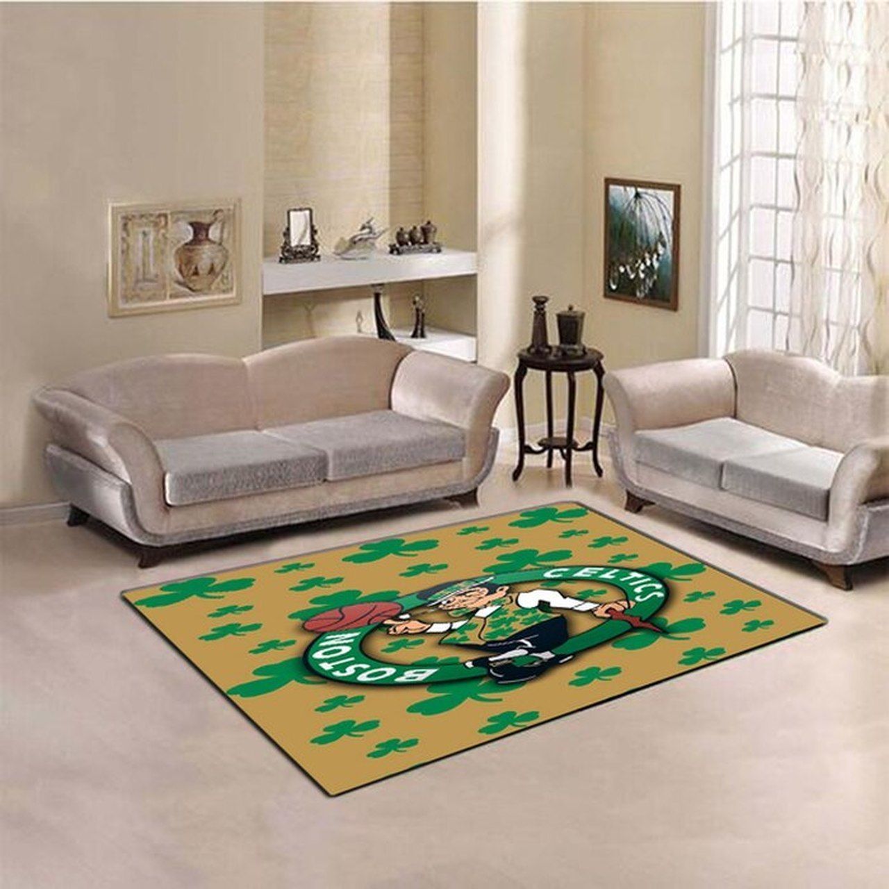 Amazon Boston Celtics Living Room Area Rug