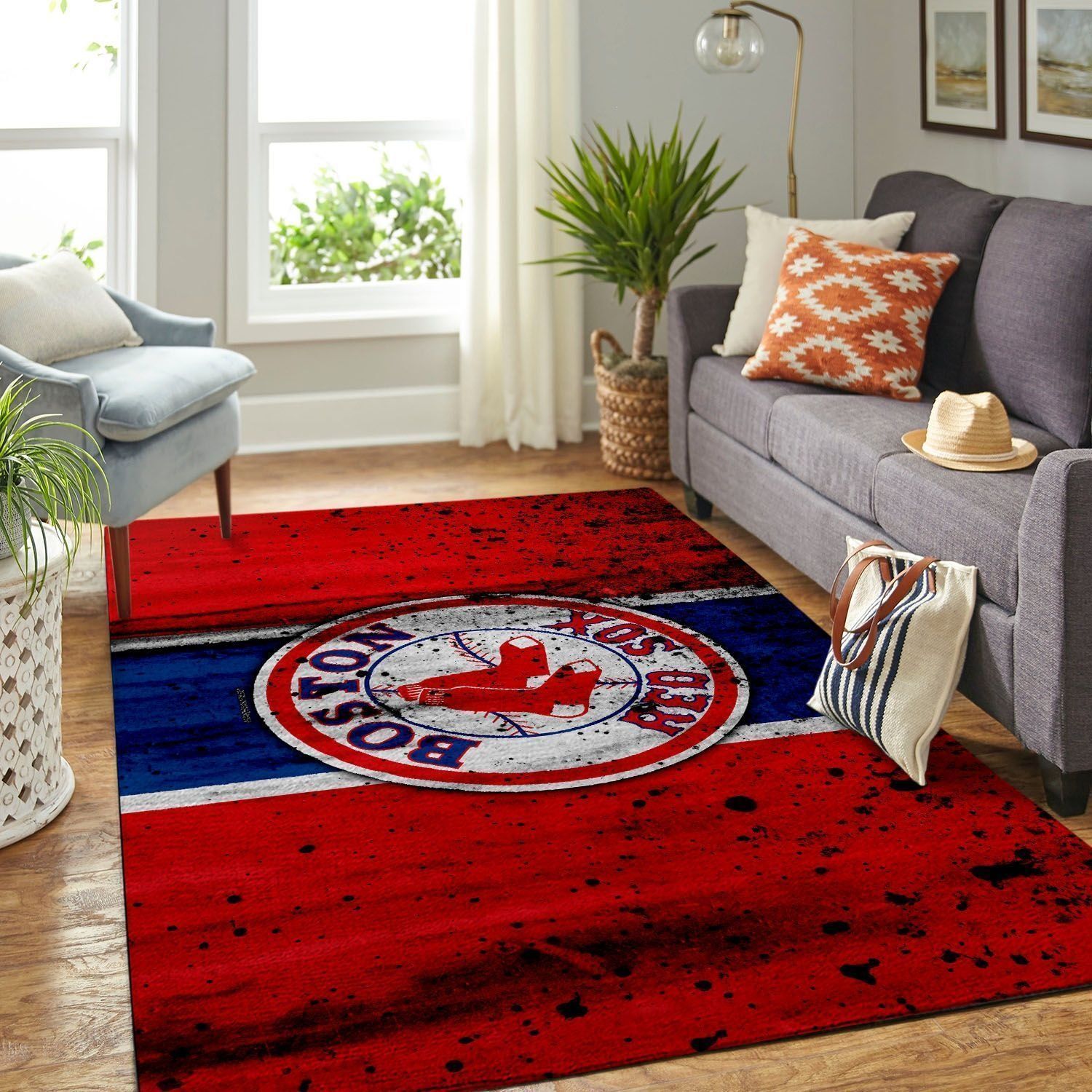 Amazon Boston Red Sox Living Room Area Rug