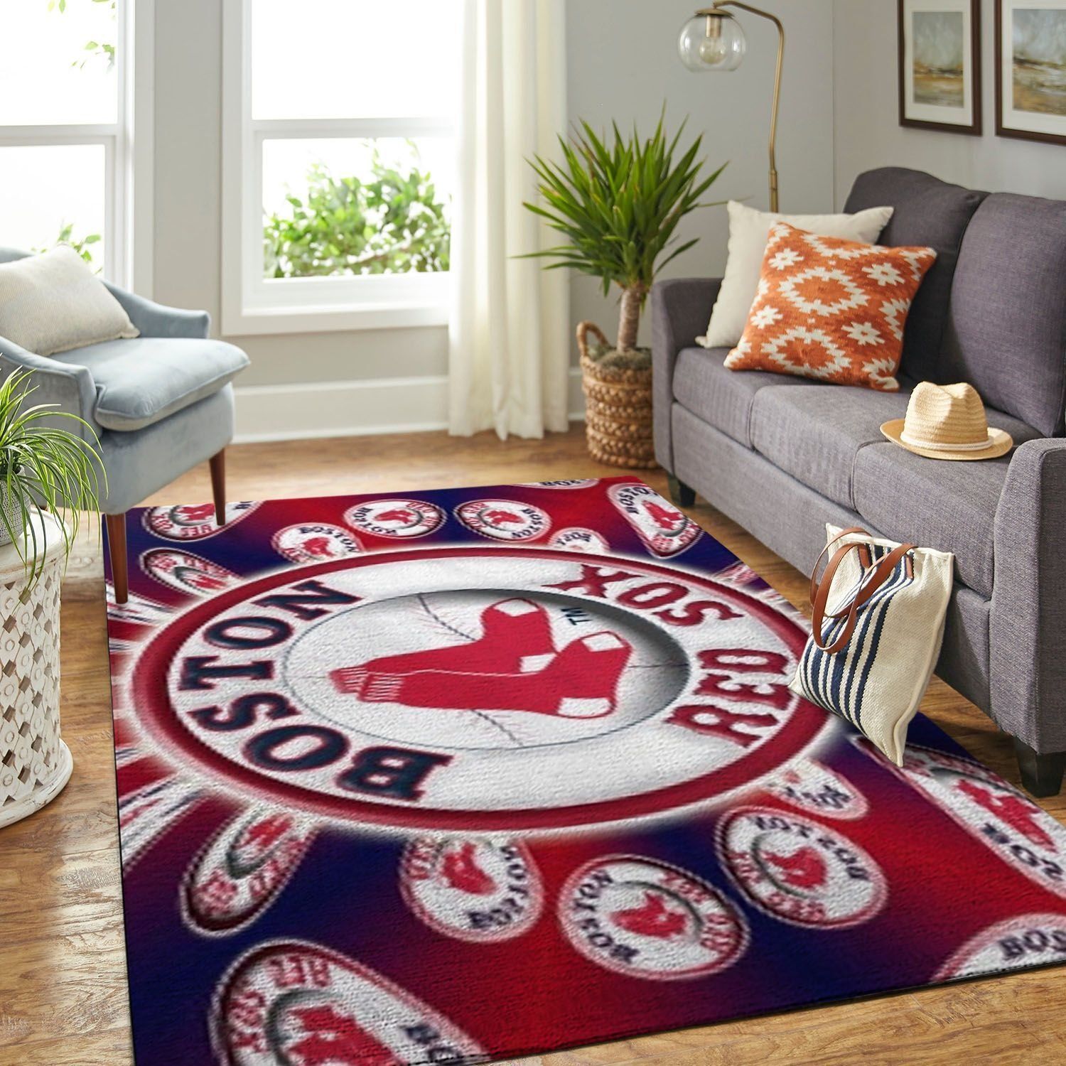 Amazon Boston Red Sox Living Room Area Rug