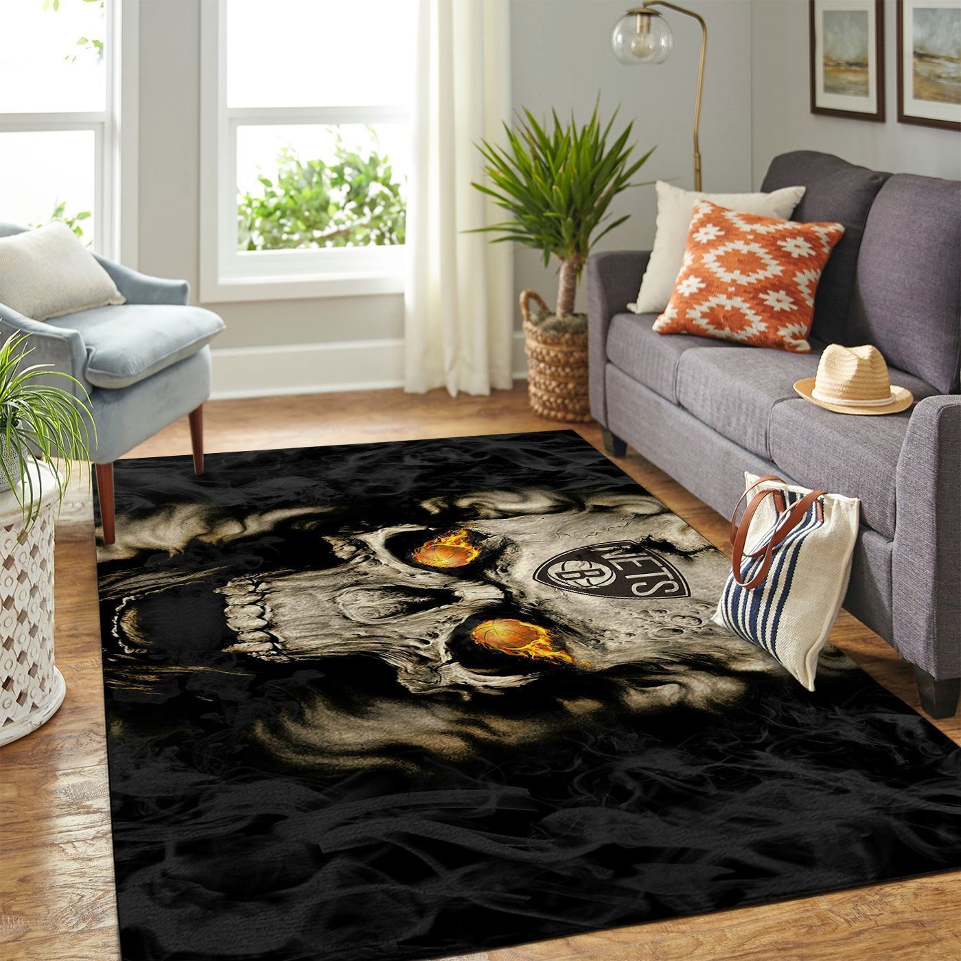 Amazon Brooklyn Nets Living Room Area Rug