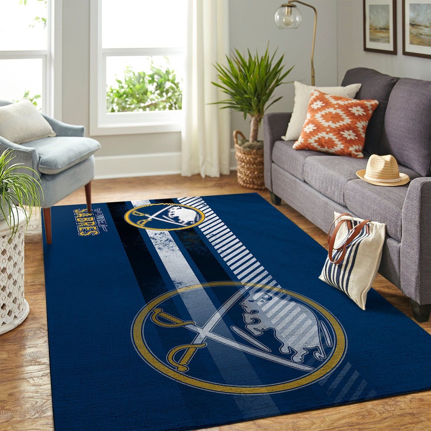 Amazon Buffalo Sabres Living Room Area Rug