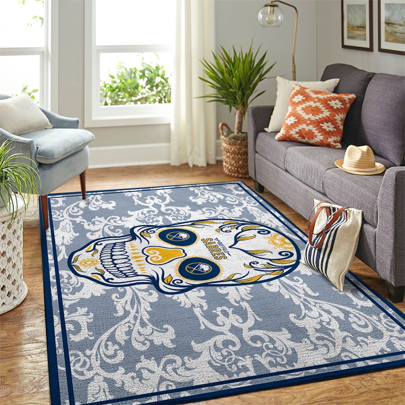 Amazon Buffalo Sabres Living Room Area Rug