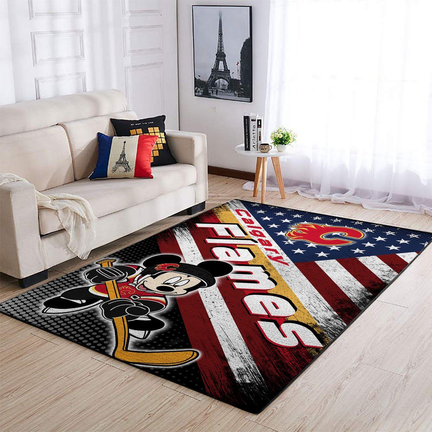 Amazon Calgary Flames Living Room Area Rug