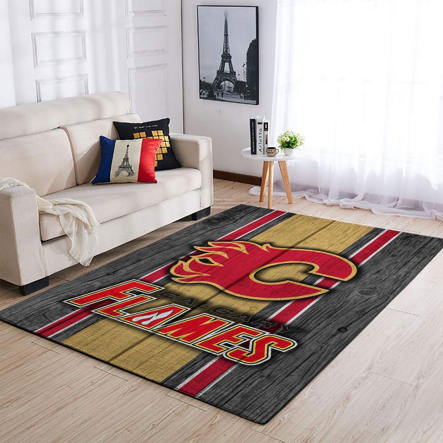 Amazon Calgary Flames Living Room Area Rug