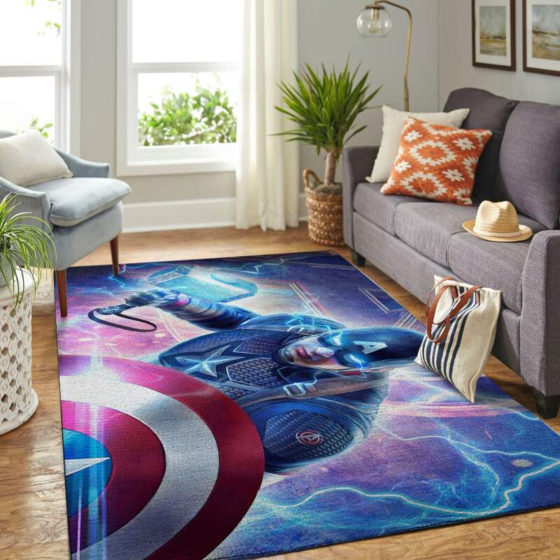 Amazon Captain America Living Room Area Rug