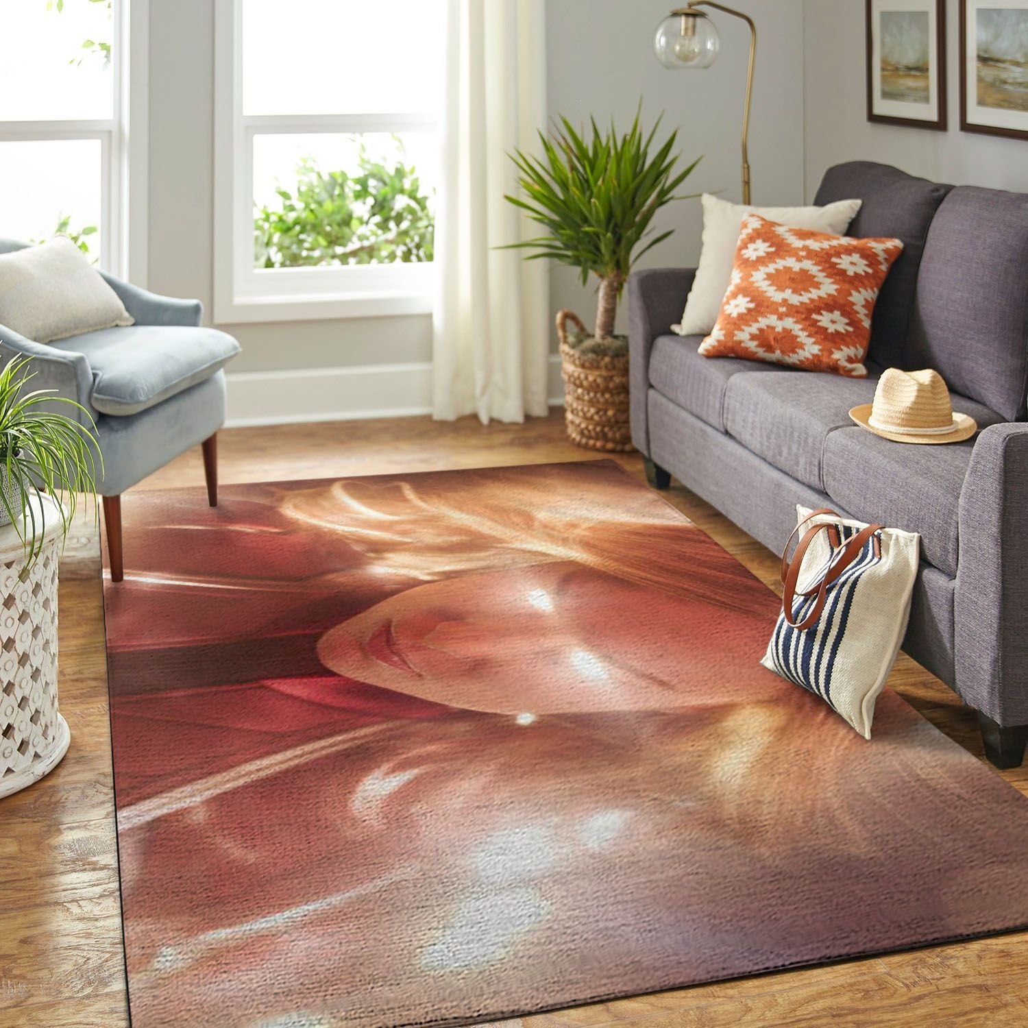 Amazon Captain Marvel Living Room Area Rug