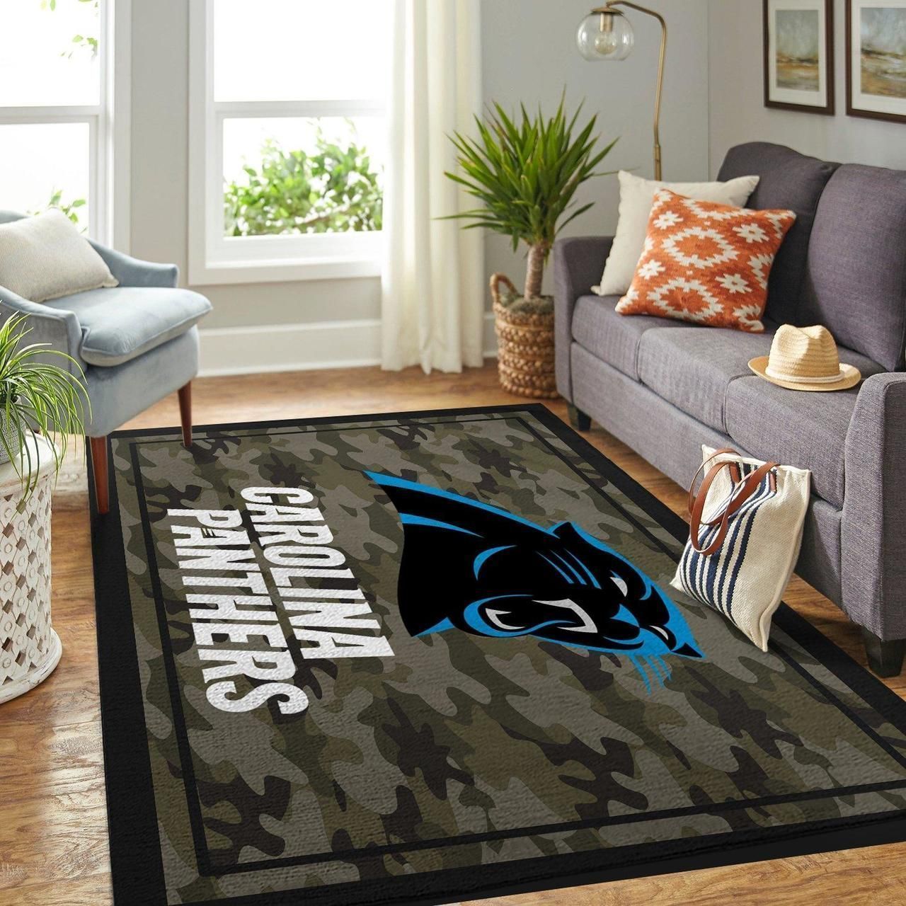 Amazon Carolina Panthers Living Room Area Rug