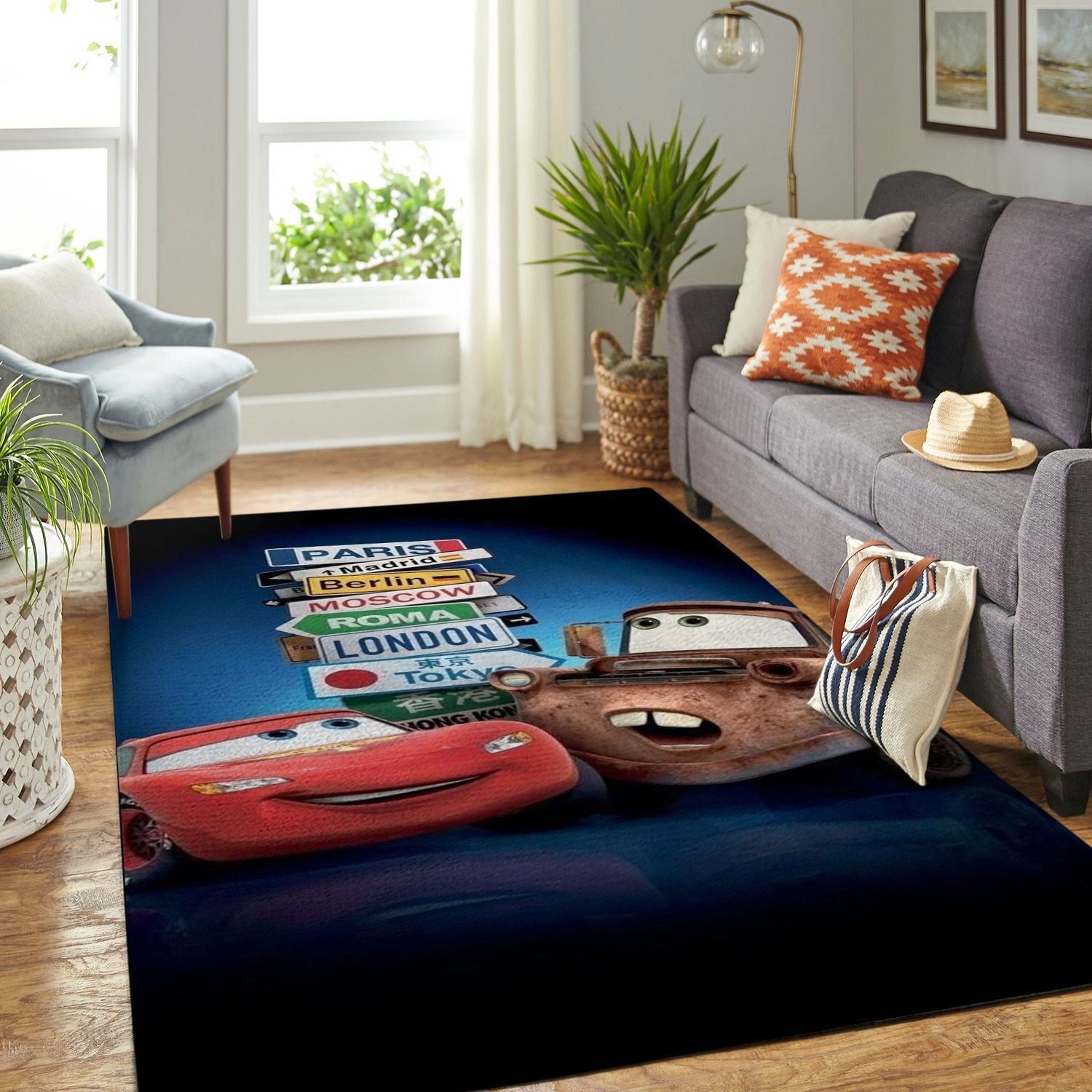 Amazon Cars-disney Movie Living Room Area Rug
