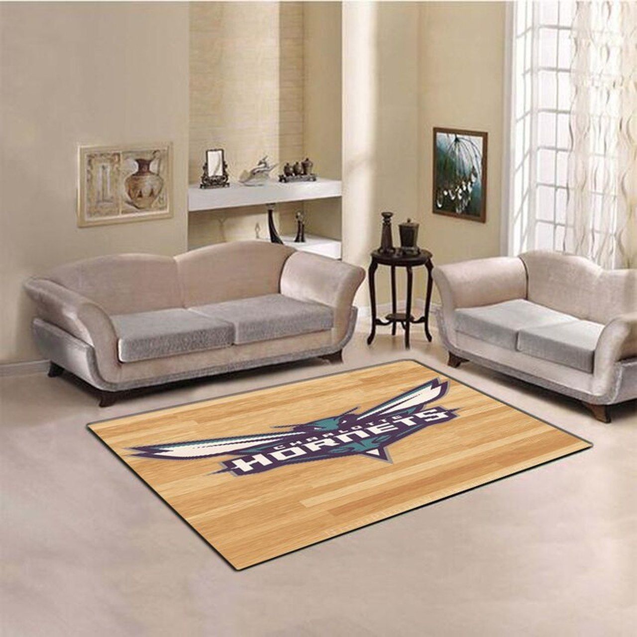 Amazon Charlotte Hornets Living Room Area Rug