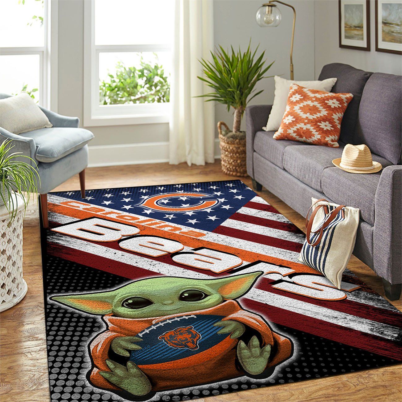 Amazon Chicago Bears Living Room Area Rug